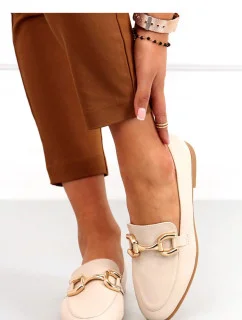 Dámske topánky / mokasíny MM-848 svetlo béžová - Lovery