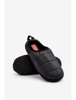 Męskie Wsuwane Ocieplane Kapcie Czarne Big Star KK174363