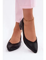 Baleríny Na Nízkém Podpatku Vinceza 62280 Černé