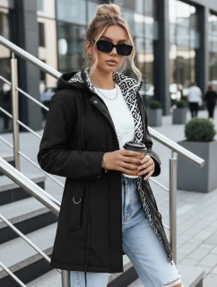 Dámska bunda parka s odnímateľnou kapucňou čierna FashionStreet TY5394