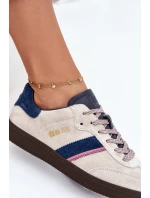 Zamszowe Niskie Sneakersy Damskie Big Star SS274679 HI-POLY SYSTEM Szare