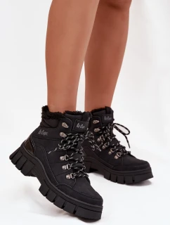Zateplené dámské vysoké boty Lee Cooper LCJ-25-31-3911 Černé