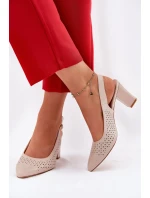 Sandále na podpätku model 211940 Vykročte štýlovo