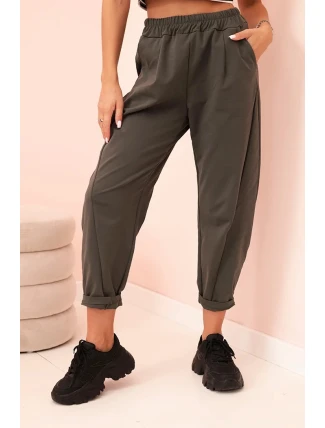 Šortky s vreckami Summer Punto dark khaki