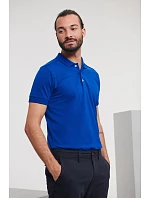 Russell Athletic 566M Pánske elastické polo tričko z piké 10.566M biele Russell Athletic 566M Pánske elastické polo tričko z piké 10.566M biele