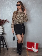 SAVANATOP dámska oversize blúzka s leopardím vzorom FashionStreet RY2711