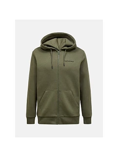 Mikina PEAK PERFORMANCE Original Small Logo Zip Hood Men, zelená