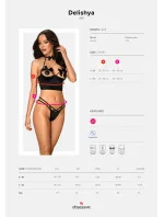 Zmyselný set Delishya set black - Obsessive