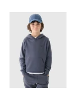 Chlapčenská mikina bez prúžkov s kapucňou 4F Junior 4FJWMM00TSWSM1292-25S