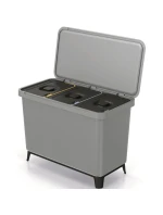 SORTIBOX 3W1 SMOOTH GRAY odpadkový kôš