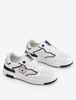 Damskie Sportowe Buty Big Star LL274440 Biało-Czarne