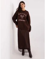 Mikina MJ BL H2519.34 tmavohnedá