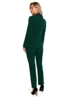 K141 Bunda s dvojitým vreckom a chlopňou - fľaškovo zelená