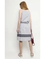 Dámske šaty W-Dk-3037-9G-H9-55-1 šedé - Deni Cler Milano