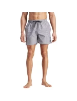 Plavecké šortky Classics M IL4020 Grey and White Stripe - Adidas Plavecké šortky Classics M IL4020 Grey and White Stripe - Adidas