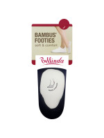 Bambusové veľmi nízke dámske ponožky BAMBUS FOOTIE SOCKS - BELLINDA - čierne