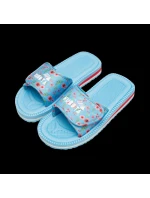 Klapka na suchý zips Kubota viacfarebná kvetinová modrá K25SS-100-001-14-1