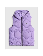 Dievčenská bunda bez rukávov s kapucňou 4F 4FJRSS26TVJAF355-51S deti