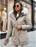 Dámska zimná bunda VIXEN beige FashionStreet TY3873 Dámska zimná bunda VIXEN beige FashionStreet TY3873