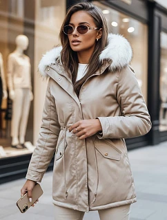 Dámska zimná bunda VIXEN beige FashionStreet TY3873