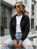 Dámska prechodná bunda s kapucňou GRAUS čierna FashionStreet TY4222