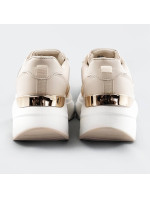 Béžové dámske športové topánky (SG-137)