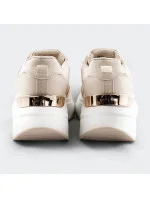 Béžové dámske športové topánky (SG-137)