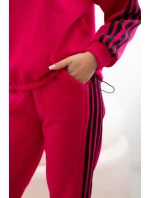 Bavlnená súprava s fuksiovými pruhmi