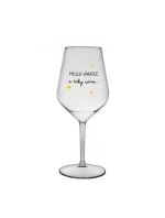MILUJI VÁNOCE A TAKY VÍNO - čirá nerozbitná sklenice na víno 470 ml MILUJI VÁNOCE A TAKY VÍNO - čirá nerozbitná sklenice na víno 470 ml