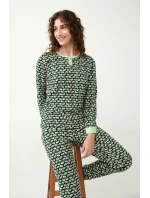 Dámske bavlnené pyžamo Green timbert 21321 - Vamp