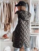 Dámska prechodná prešívaná vesta GRANDI black FashionStreet TY4883 Dámska prechodná prešívaná vesta GRANDI black FashionStreet TY4883