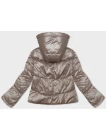 Dámska krátka béžová bunda S'West s odnímateľnou kapucňou (B8228-12) Dámska krátka béžová bunda S'West s odnímateľnou kapucňou (B8228-12)