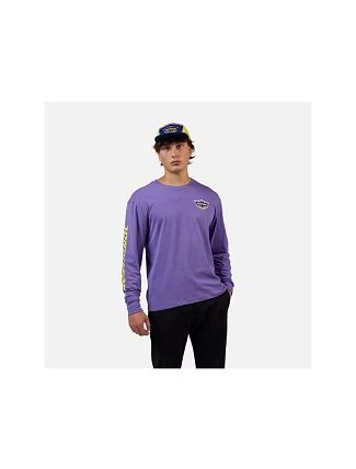 Unisexové tričko ROSSIGNOL SUPER LS TEE, fialové Unisexové tričko ROSSIGNOL SUPER LS TEE, fialové
