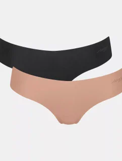 Mikrovlákno ZERO 2.0 Hipstring C2P - BROWN - DARK COMBINATION - hnedá kombinácia M004 - SLOGGI