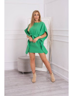 Oversize netopierie šaty svetlo zelené