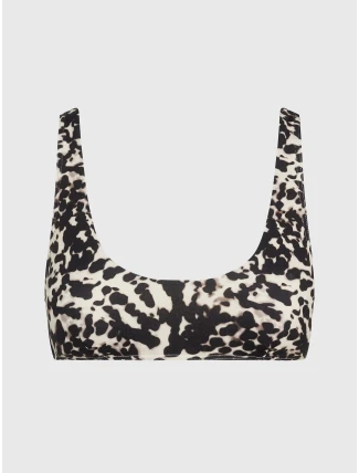 Dámska plavková podprsenka KWKW02489 0GM Leopard - Calvin Klein