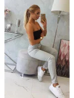 Dámske nohavice 2628P svetlo šedé - Kesi