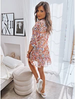 Dámske šaty KIARA EY2249 hnedo-modré – FashionStreet Dámske šaty KIARA EY2249 hnedo-modré – FashionStreet
