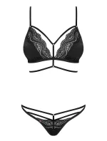 Dámsky erotický set Diyosa set black - OBSESSIVE Dámsky erotický set Diyosa set black - OBSESSIVE