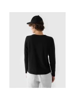 Dámske oversize hladké tričko s dlhým rukávom 4F 4FWMM00TLONF431-20S