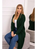 Sveter s netopierími rukávmi tmavo zelený Sveter s netopierími rukávmi tmavo zelený