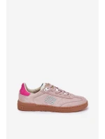 Zamszowe Buty Sportowe Sneakersy Damskie D.Franklin DFSH387005 Brudny Róż