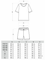Yoclub Dámske krátke bavlnené pyžamo PIA-0021K-A110 Multicolour
