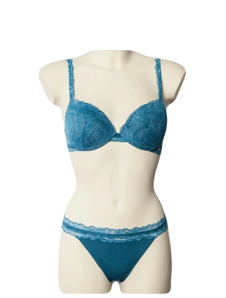 Nohavičky F3690E- petrolejová - Calvin Klein Nohavičky F3690E- petrolejová - Calvin Klein