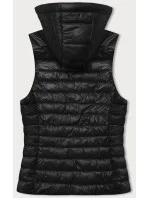 Prešívaná vesta s odnímateľnou kapucňou J Style čierna (16M9151-392)
