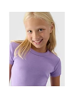 Hladké dievčenské tričko 4F 4FJRSS24TTSHF2053-52S