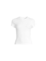 Dámske tričko CASALL Defined Rib Tee, biela farba Dámske tričko CASALL Defined Rib Tee, biela farba