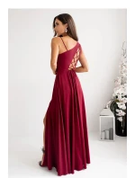 Dlhé šaty 001420 bordová - With You