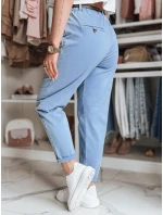 Dámske nohavice chinos s opaskom RELCIX modré FashionStreet UY2586