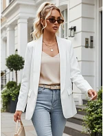 Dámske elegantné sako biele FashionStreet PY0143 Dámske elegantné sako biele FashionStreet PY0143